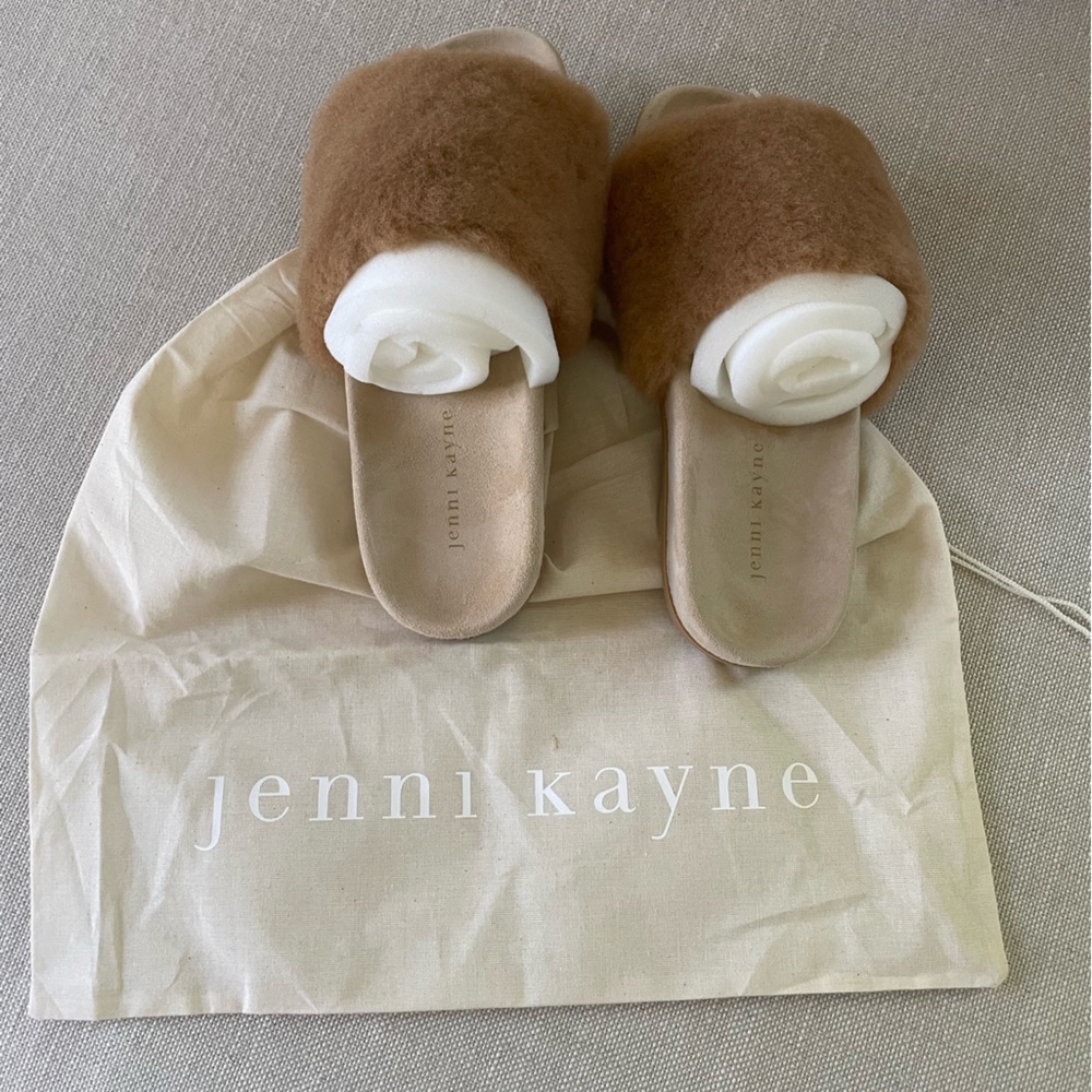 NWT Jenni Kayne Shearling Slide Sandals